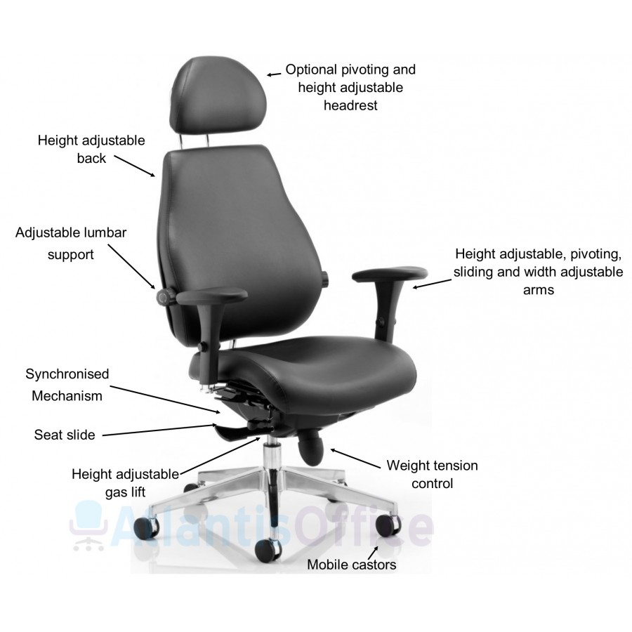 Chiro Plus 24 Hour Ultimate Leather Posture Chair